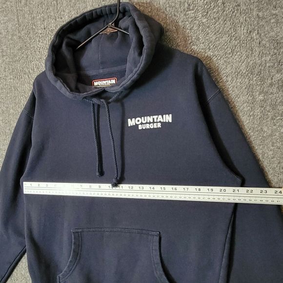 Mountain Burger Bend Oregon Hoodie Mens Medium Black Burgers Elevated - Picture 7 of 11